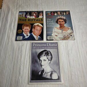 The Royals / The Royal Family / Princess Diana Magazines (Set of 3)